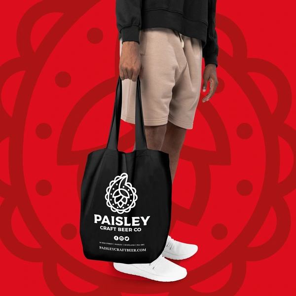 Mockup 1 Paisley Craft Beer Tote Bag Artwork 18 01 2022